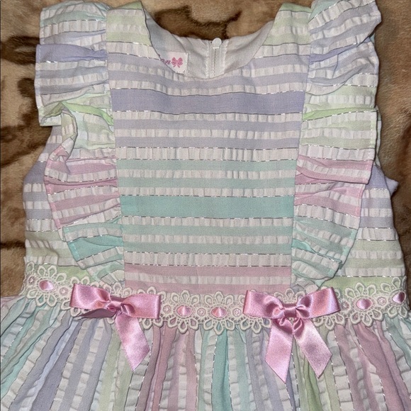 🖤BONNIE JEAN PASTEL EASTER DRESS SIZE 4T🖤 - Picture 3 of 9